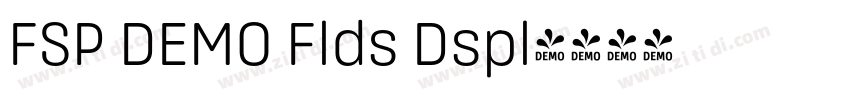 FSP DEMO Flds Dspl字体转换 FSP DEMO Flds Dspl字体转换